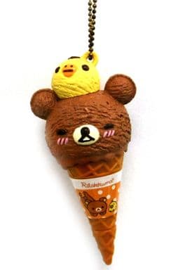 Rilakkuma with Kiiroitori Chocolate Ice Cream Pen Keychain