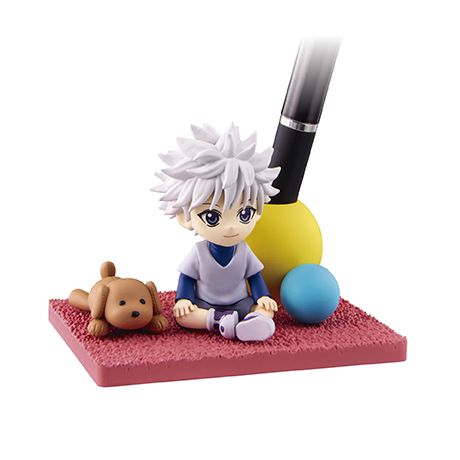オランダHooijkaas社製、純銀835S『ミニチュア・ハンターと愛犬』 Killua Zoldyck Hunter x Hunter DesQ Desktop Hunter 5 Pen Stand Figure