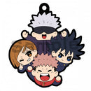 Yuji Itadori, Nobara Kugisaki, Megumi Fushiguro, Satoru Gojo Jujutsu Kaisen Buddy Colle Rubber Mascot Keychain Vol. 2