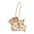 Sakura Kinomoto & Pompompurin Cardcaptor Sakura & Sanrio Rubber Mascot Keychain