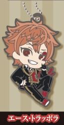Ace Trappola Twisted Wonderland Deforaba Rubber Keychain