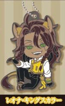 Leona Kingscholar Twisted Wonderland Deforaba Rubber Keychain