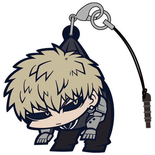 Genos One Punch Man Ear Phone Jack Accessory Rubber Strap