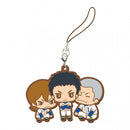 Isashiki Jun & Masuko Tooru & Yuuki Tetsuya Ace of Diamond Capsule Rubber Mascot EX Strap