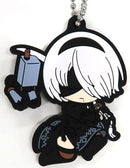 2B & Pod 042 NieR:Automata Ver1.1a Rubber Mascot Keychain