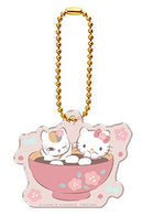 Hello Kitty & Nyanko Sensei Natsume's Book of Friends Sanrio Acrylic Keychain