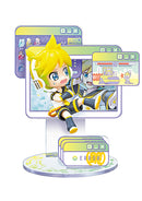 Len Kagamine Vocaloid Hatsune Miku Series Window Figure Collection Figure