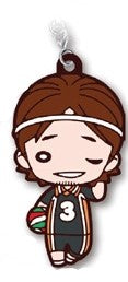Asahi Azumane Haikyu Nitotan Karasuno Uniform Rubber Mascot Strap