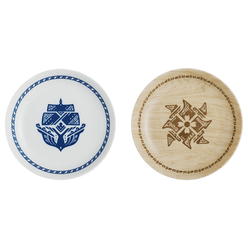 Wooden Design Monster Hunter Rise: Sunbreak Towards a New World of Hunting Ichibankuji Hunting Base Design Plate