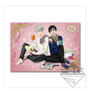 Yuri, Victor, & Makkachin Yuri on Ice Romantic Birthday Ichibankuji Fabric Poster