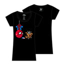 Spiderman Tokidoki x Marvel Hanging Out Black Shirt (Juniors S)