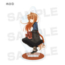Holo Wolf and Parchment: New Theory Spice & Wolf Trading Acrylic Stand Keychain