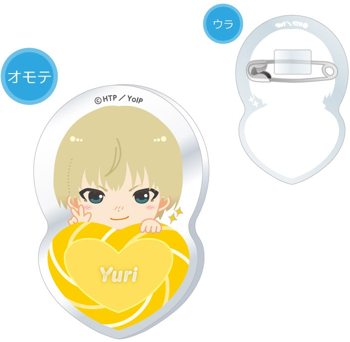 Yuri Plisetsky Yuri on Ice Kigurumi Badge Pin