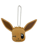 Eevee Pokemon Head Plush Keychain