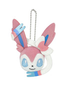 Sylveon Pokemon Head Plush Keychain