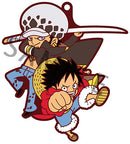 Monkey D. Luffy & Trafalgar Law One Piece Luffy Special Buddy Colle Rubber Mascot
