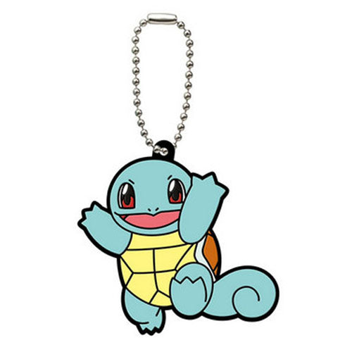 Squirtle Pokemon XY & Z Rubber Mascot Keychain